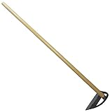 千成 立鎌草削り 本鍛造鋼付八寸刃240mm 焼木柄四尺 AD-501