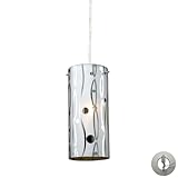 ELK 31077/1-LA, Chromia Mini Cylinder Pendant, 1 Light, Polished Chrome by Elk