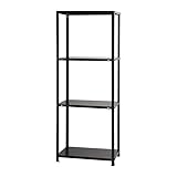 スチールラックのキタジマ スマートラック NSTR-646 幅70×奥行40×高さ180cm 4段 ブラック 40kg/段