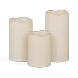 Gerson 3-Piece Set Wax Covered Resin Candle by Gerson