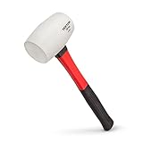 TEKTON 30653 Fiberglass Handle White Rubber Mallet, 16-Ounce [並行輸入品]