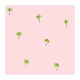 York Wallcoverings CK7713SMP Candice Olson Kids Palm Tree Spot 8 X 10 Wallpaper Memo Sample, Pink [並