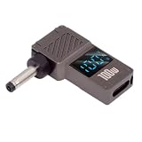 Cablecc USB-C タイプC スマート LED ディスプレイ入力から 100W 出力 DC 4.5x3.0mm ジャック電源 20V 5A PD 充電 65W アダプター、DE-LL ノートパソコン用