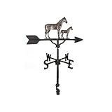 Montague Metal Products WV-255-SI 200 Series 32 In. Swedish Iron Mare & Colt Weathervane