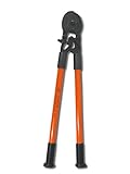 Nupla NC-WRC30L Wire Rope and Cable Cutter with Solid Handle and Bolt Cutter Grip, 36" Handle Length