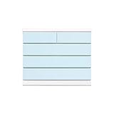 Alpha Takaba Co.,Ltd. カラフルチェストシリーズ ローズ 100cm幅4段 パステルブルー