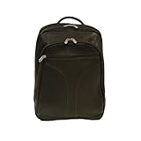 Piel Leather 2868-CHC Checkpoint Friendly Urban Backpack - Chocolate