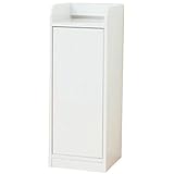 弁天インテリア 収納ラック 【 ルーター モデム すっきり収納 / 扉付き 】 収納棚 【 組立式 】 ホワイト