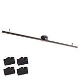 VENTOTA ダクトレール ライティングレール 1.5m 可動範囲146cm ライティングバー スポットライトレール レール照明 ライティングダクト オシャレ 照明 工事不要 間接照明 天井照明 Kalos BR 150 プラグ付き ソケット