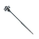 Flameer ラチェットスパナ　多サイズ選択　ボルト　ラチェットレンチ　作業工具　六角　シルバー＆ブラック　高効率 - 19〜24mm；銀