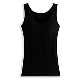 [Pink17°] レディース キャミソール フィットネス ストレッチ ヨガウェア カップ付き スポーツブラ yd03 (M, ブラック)