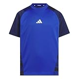 [アディダス] 半袖 Tシャツ キッズ エッセンシャルズ カラーブロック半袖Tシャツ KCE70 チームロイヤルブルー (JM4539) J110