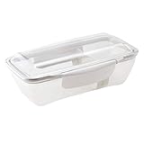 小林樹脂工業 弁当箱 ホワイト 500ml プレミアム ドームランチボックス KLBTL5