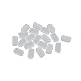 DealMux 20枚VGA-透明なシリコーンアンチダストストッパー/ PCの保護データポート用プラグ