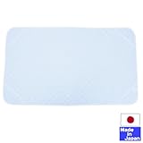 ★日本製★新生児から使える吸汗・速乾・ちょっぴりひんやり感の敷きマット　ベビー用　70×120cm (サックス)