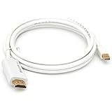 MacLab.　Thunderbolt （ Mini DisplayPort ） - HDMI 変換 ケーブル 1.8 m 1080p - ビデオ、オーディオ、マルチディスプレイ、ミラーリングモード対応【相性保証付き】