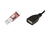 Baosity USBケーブル・スイッチ　オス→メス　モジュール　USBコンバータ　TTL 6ピン　CH340G　チップ　アダプタ