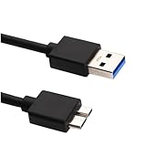 USB3.0 Micro B ハードディスク ケーブル USB3.0(オス) to AM/MicroB(オス) データ高速転送 5Gbps データ高速転送ケーブル外付けHDD/SSD,for Blu-ray,BDドライブ,デジタルカメラ用 usb microb ケーブル (0.2M), 696500