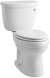 KOHLER K-3609-RA-0 Cimarron Comfort Height 1.28 Elongated Toilet with Class Five Technology and Righ