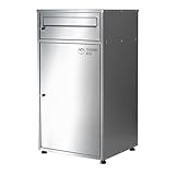 PYKES PEAK ポスト一体型宅配ボックス ミラ ステンレス 大容量 防水 置き配 盗難防止 戸建て用