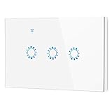 スマートWiFiライトスイッチby abedoe – WLANタッチ壁スイッチと互換性Alexa and work with GoogleホームIFTTTスマートフォンAppコントロールタイミング必要