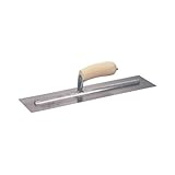 MARSHALLTOWN The Premier Line MXS20 20-Inch by 4-Inch Finishing Trowel with Curved Wood Handle [並行輸入