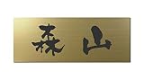 丸三タカギ 彫り込み済表札 アクリル APG2-G-1-3-森山 【完成品】
