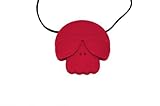 Jellystone Skull Pendant Teether - Scarlet Red by Jellystone Designs