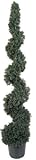 Nearly Natural 5166 Cedar Spiral Silk Tree Indoor/Outdoor, 5-Feet, Green by Nearly Natural [並行輸入品]