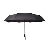 VORCOOL 傘　UV傘　日傘　UVプロテクション　UVカット　紫外線対策　完全遮光　晴雨兼用　防風　梅雨対策　小型　自動開閉　折りたたみ　軽量　携帯しやすい　3つ折り（黒）