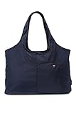 マザーズバッグ レディース トートバッグ 軽量 大容量 無地 ナイロン製 (ネイビー)