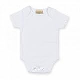 (ラークウッド) Larkwood 赤ちゃん・ベビー用 エンベロープネック 半袖ボディースーツ ロンパース スリープスーツ (１歳~１歳半) (ホワイト)