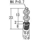 角田興業:角田 ゴム付ステンレスボルト M4X13 RBT-4S-SUS 型式:RBT-4S-SUS
