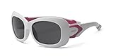 Real Kids Shades Breeze Flex Fit with Polycarbonate/Polarized Sunglasses (Lens 4 Plus, White/Pink) b