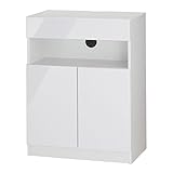 背面収納 （ルーター収納） 付き リビング キャビネット CONVEI SMART 〔コンヴィ スマート〕 幅60cm