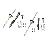 RC車パーツ メタル駆動軸ギアブリッジアクスルディフェレンシャルキット WPL C14 C24 C34 C44 B14 B16 B24 B36 1/16 RC Car向けアルミ合金製 ドライブシャフトギヤキット RCカー用