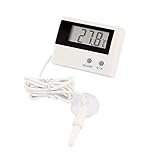 uxcell　デジタル温度計　プローブ　温度測定　バッテリー　ホワイト