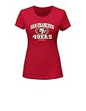 NFL San Francisco 49ersレディース半袖クルーネックTシャツ、スモール、Cardinal