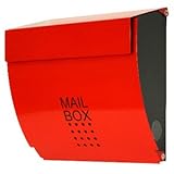 郵便ポスト　メールボックス　郵便受け　壁掛け　マグネット付きポスト　ポスト　玄関収納　インテリアポスト Europeanシリーズ5003マグネットレッド