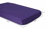 Bacati Mix and Match Zigzag/Dots 3 Piece Toddler Bed Sheet Set, Purple by Bacati