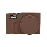 SIUTATDSH カメラカバー シリコンケース 適用 Panasonic パナソニック Lumix DC-ZS99 DC-TZ99 ケース Lumix ZS99 TZ99 シリコンカメラケース 耐衝撃・防塵・軽量設計 三脚設置対応 4色選択可 (コーヒー色)