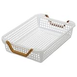 （まとめ） 山田化学 スタックバスケット ナチュラル NO.340 1個 〔×20セット〕