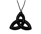 Peacemaker Jewelry Trinity Knot Silicone Teething Pendant Necklace (Black) by Peacemaker Jewelry