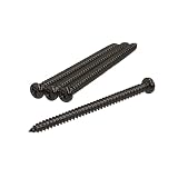 YJB PARTS ベースピックアップ用ネジ ブラック 4本入り 【日本製】