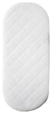 Babies Firsts 67x30x4cm Quilted Foam Moses Basket or Pram Mattress Rounded Both Ends