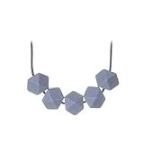 Jelly Strands Cecilia Baby Teething Necklace Smoke by Jelly Strands