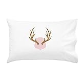 Oh, Susannah Antlers Pillowcase For Youth or Toddler Bedding As Kids Room Bedding Youth Toddler Luxu
