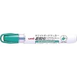三菱鉛筆:uni ボードマーカーPWB-120-5K 緑 中字角芯 PWB1205K.6 型式:PWB1205K.6