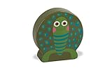 Oops Colourful Wooden Rattle in Super Cute Turtleデザイン( Small )