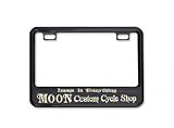 ムーンアイズ(MOONEYES) ナンバープレートフレーム 原付(タテ10cm × ヨコ17cm専用) サイズ要確認 ブラック Custom Cycle Shop＿NF-MG130GCBKMCS-MON